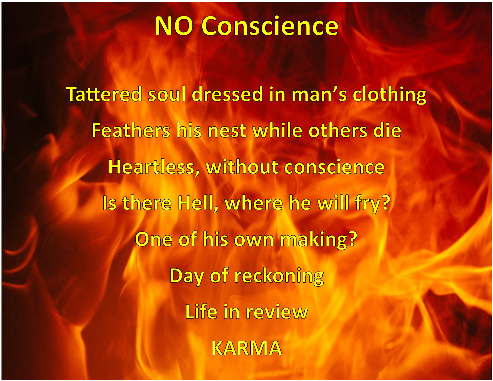 No Conscience